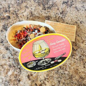 Vintage 1960s Floating Candle Set "Cozy Candle", Made In Germany